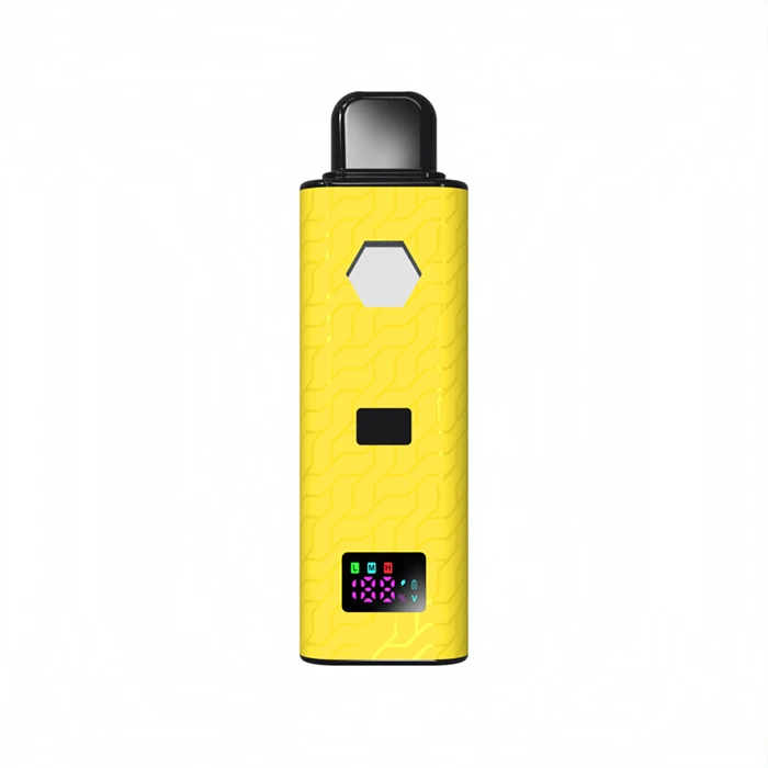 CBD/ THC Distillate Disposable Vaporizer Solution,2ML Hidden Dual Coil Device With Digital Screen