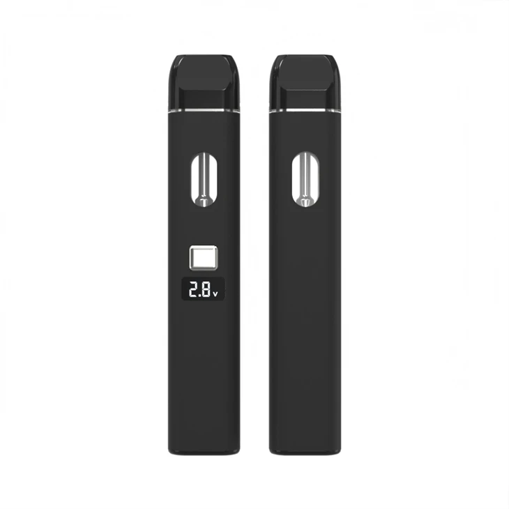 China Custom Classic Style CBD THC HHC Distillate Delta-8 Pre-heat Disposable Vapes With Screen 1ML 2ML Disposable Vape Device