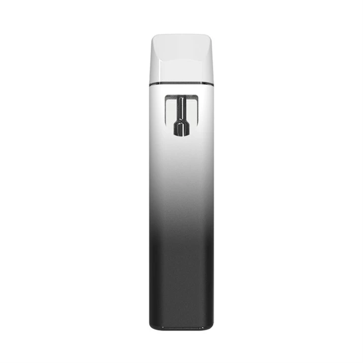 Custom Flat Thinnest Rechargeable USB C Empty 1ml Live Resin Distillate Disposable Vape Pen Supplier