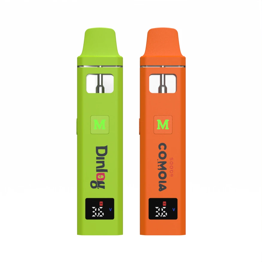 Empty 2ml Digital Screen LED Pod Disposable THC Vape Device OEM Customized Colors Pattern Top Filling With Package Type C - 2 Gram