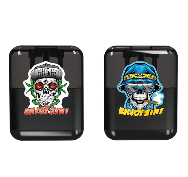 Green Time 2-in-1 Indica, Sativa, Or Hybrid 4g HHC-P+ Vape, Two Inhale Holes