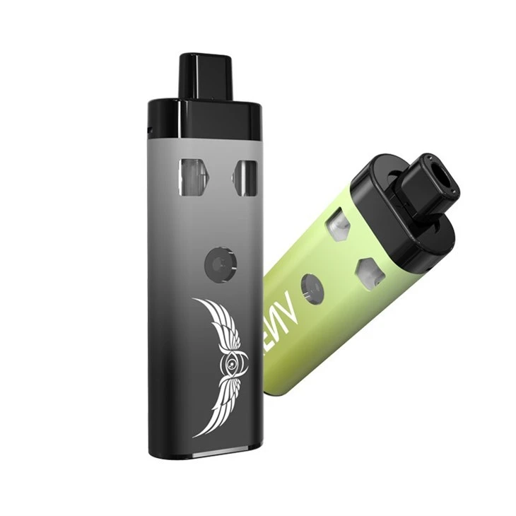 Dispozitiv CBD Arome duble Vaping cu cameră dublă cu încărcător de tip C pentru 2 ml delta 8 THC ulei gros